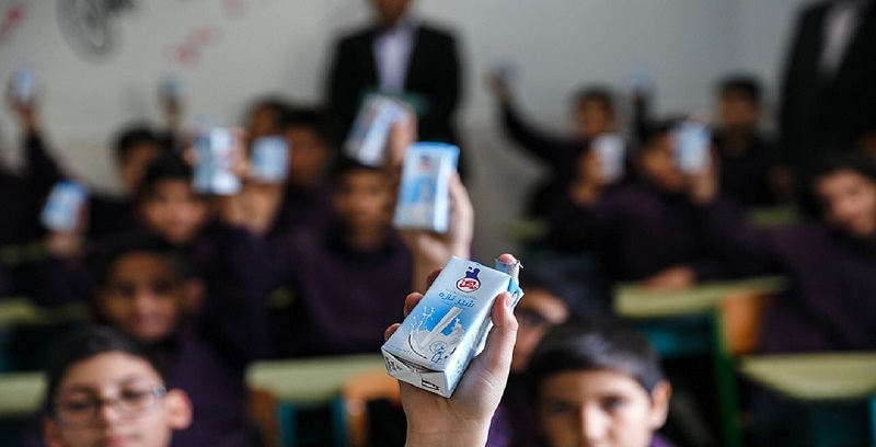 توزیع شیر مدارس به بیش از ۳۰۰ میلیون پاکت رسید